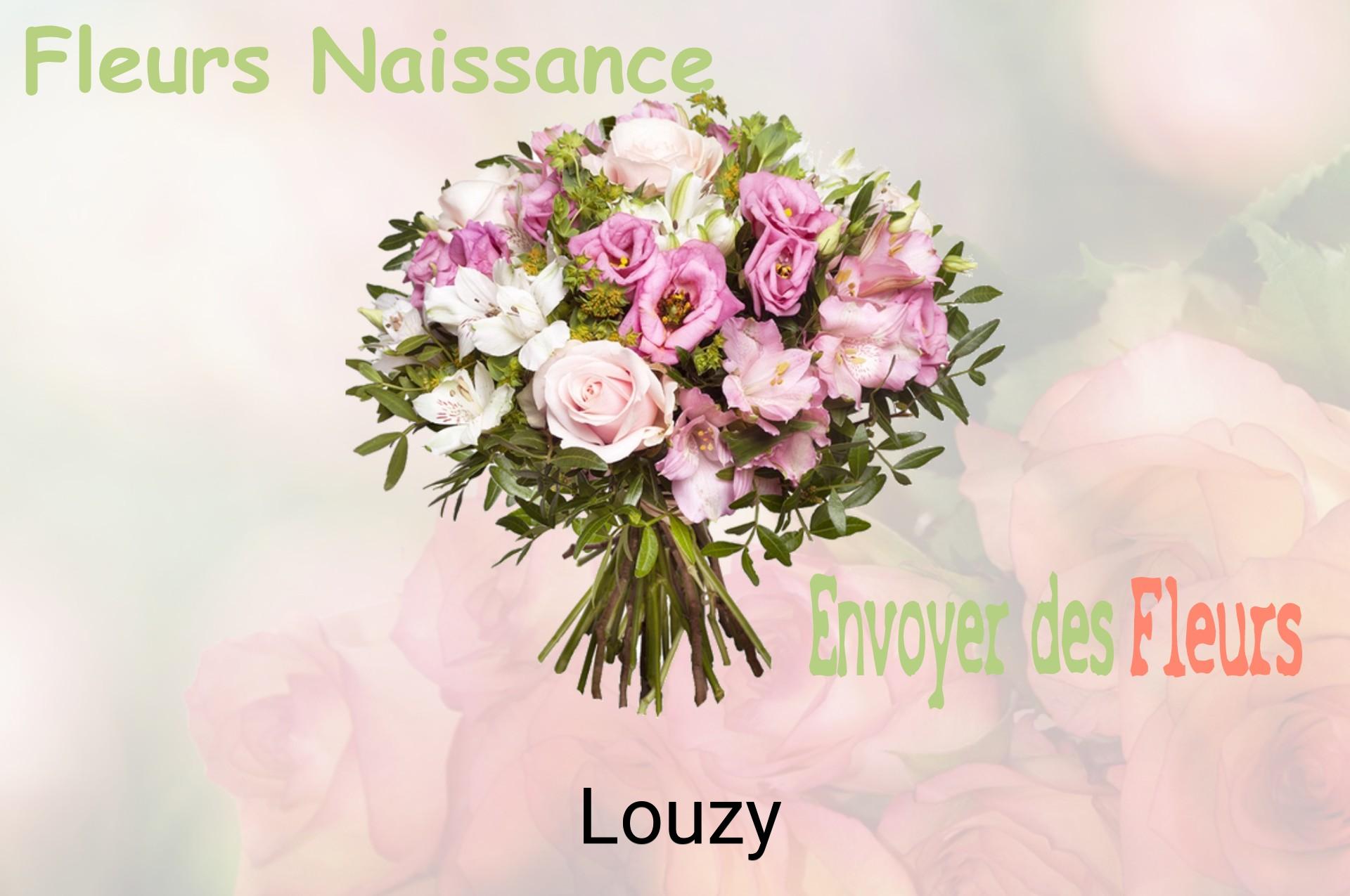 Bouquet de fleurs de naissance livré à Louzy